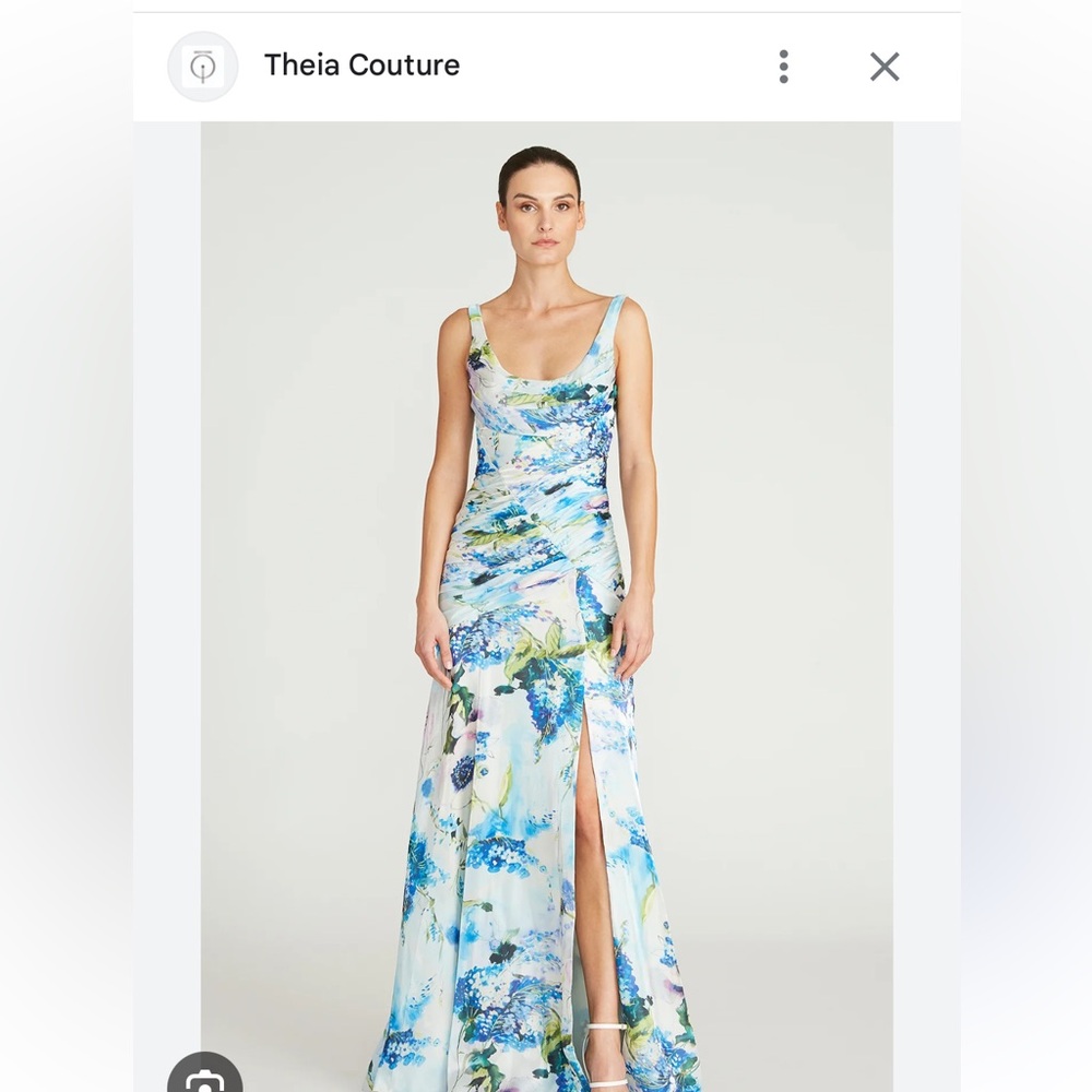 Sleeveless maxi gown with front slit
